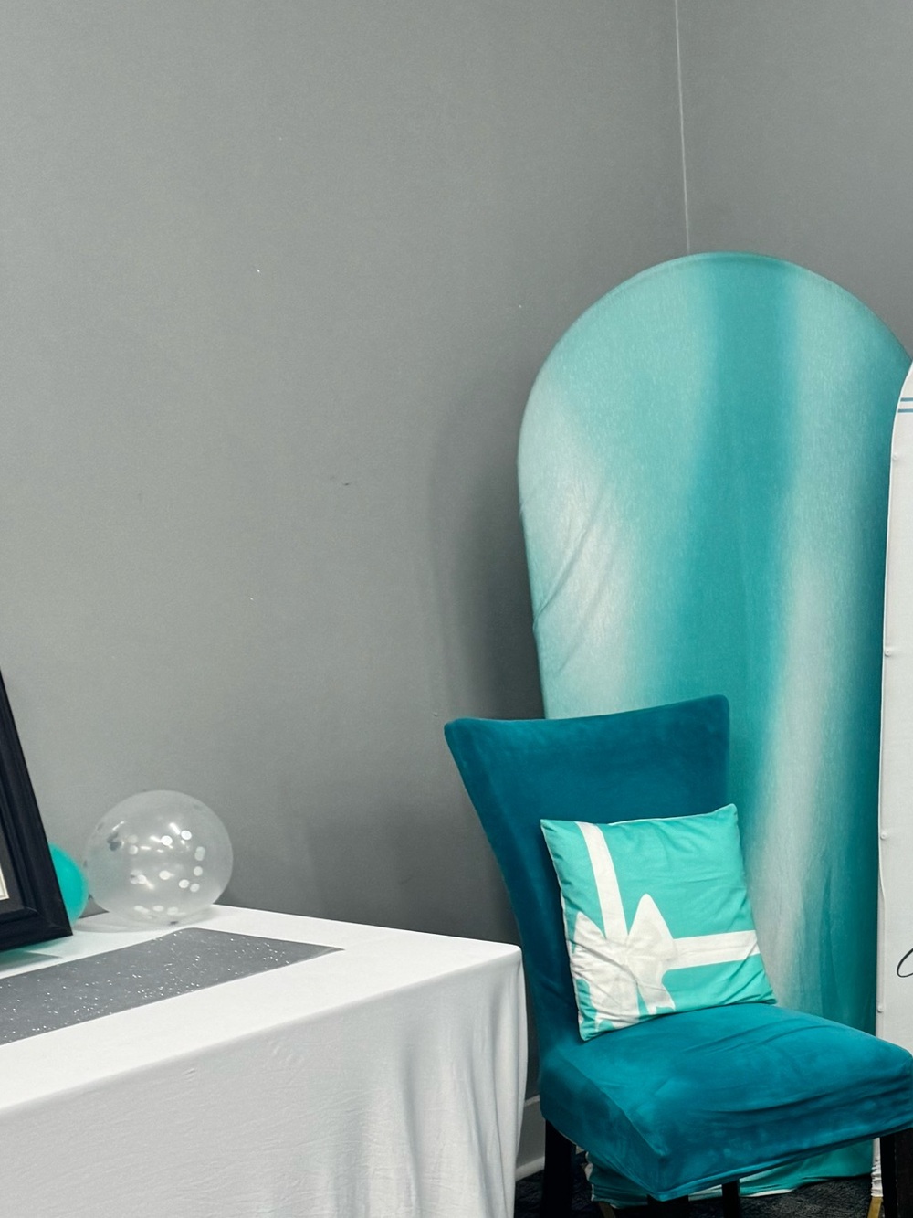 Breakfast at Tiffany’s Teal Blue Bridal Shower/Birthday Table & Wall Decor - Picture 10 of 12